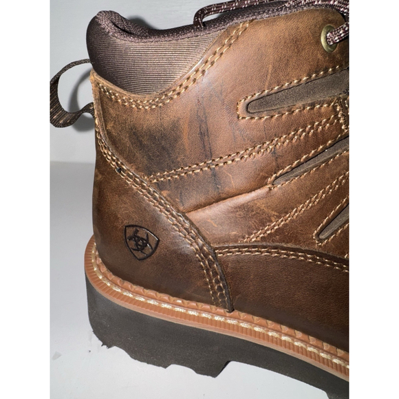 Ariat Women’s Leather Hiking Boots Size 8 Brown Lace Up Trail Work Boots - Picture 10 of 13